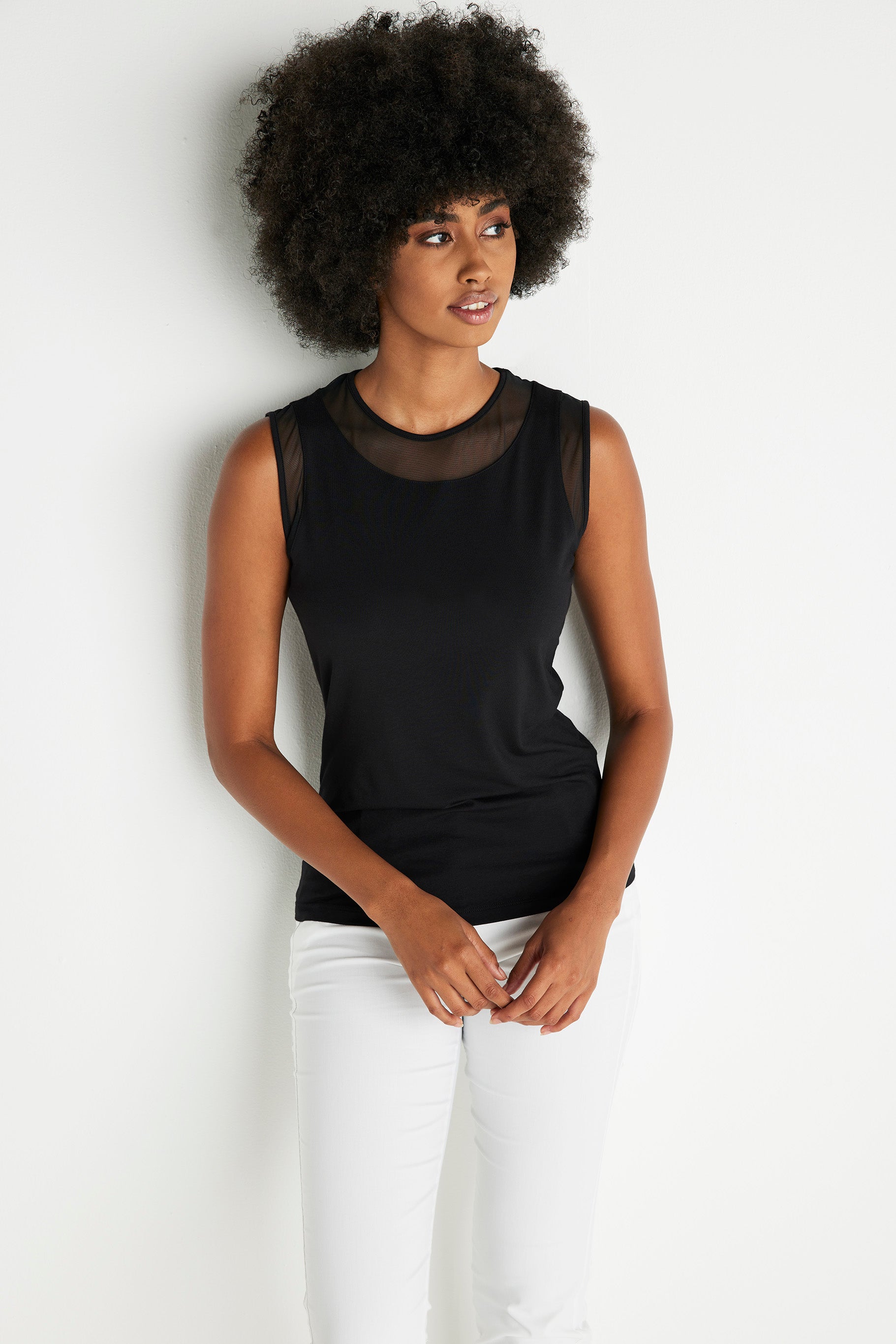 Black || Flo Pima Cotton Tank