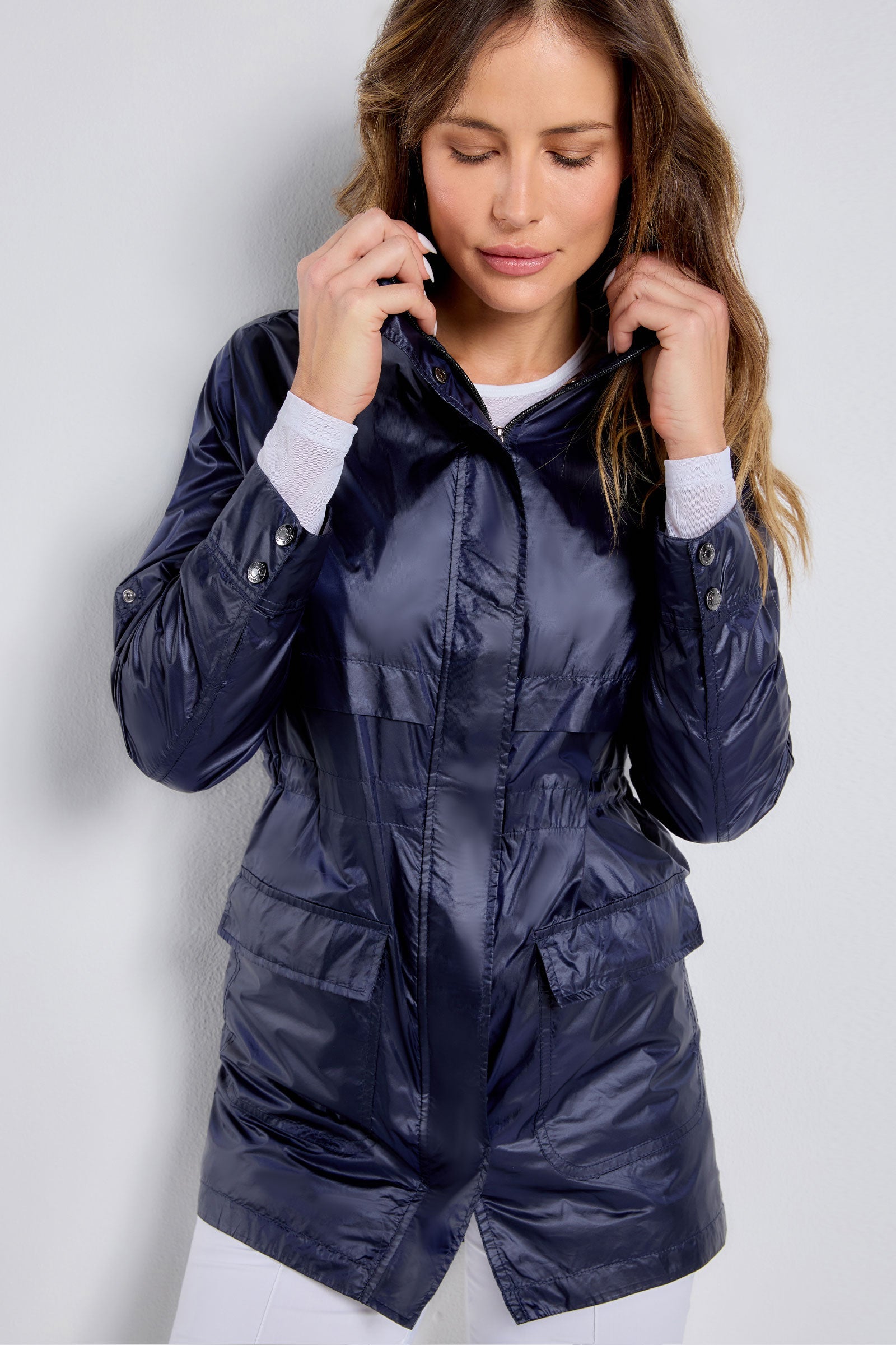 Navy || Ramona Windbreaker Jacket