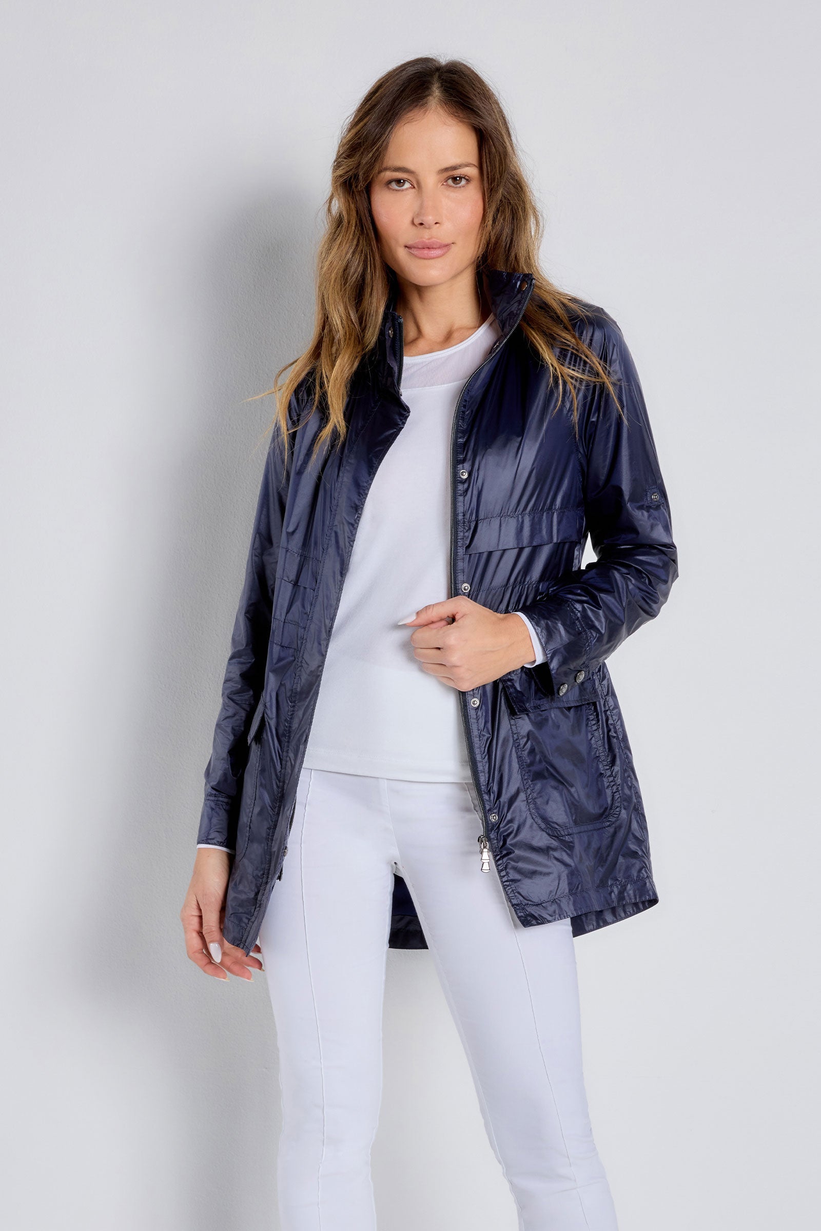 Navy || Ramona Windbreaker Jacket