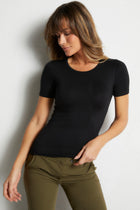 Black || Tammy Basic Top